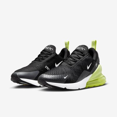 Nike Air Max 270 Mens 7.5 Black Volt White Running Shoes AH8050-703 Nike Air Max 270 LT Lemon Twist White Black AH8050-703 Mens  main image 2