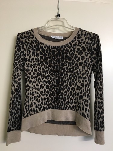 Pull Femme A Knitch Above Motif Léopard Marron Noir - Taille S, Automne/Hiver