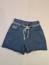 Gitano Size 6 Mom Shorts with Drawstring Light Wash Blue Jean Denim Vintage BI
