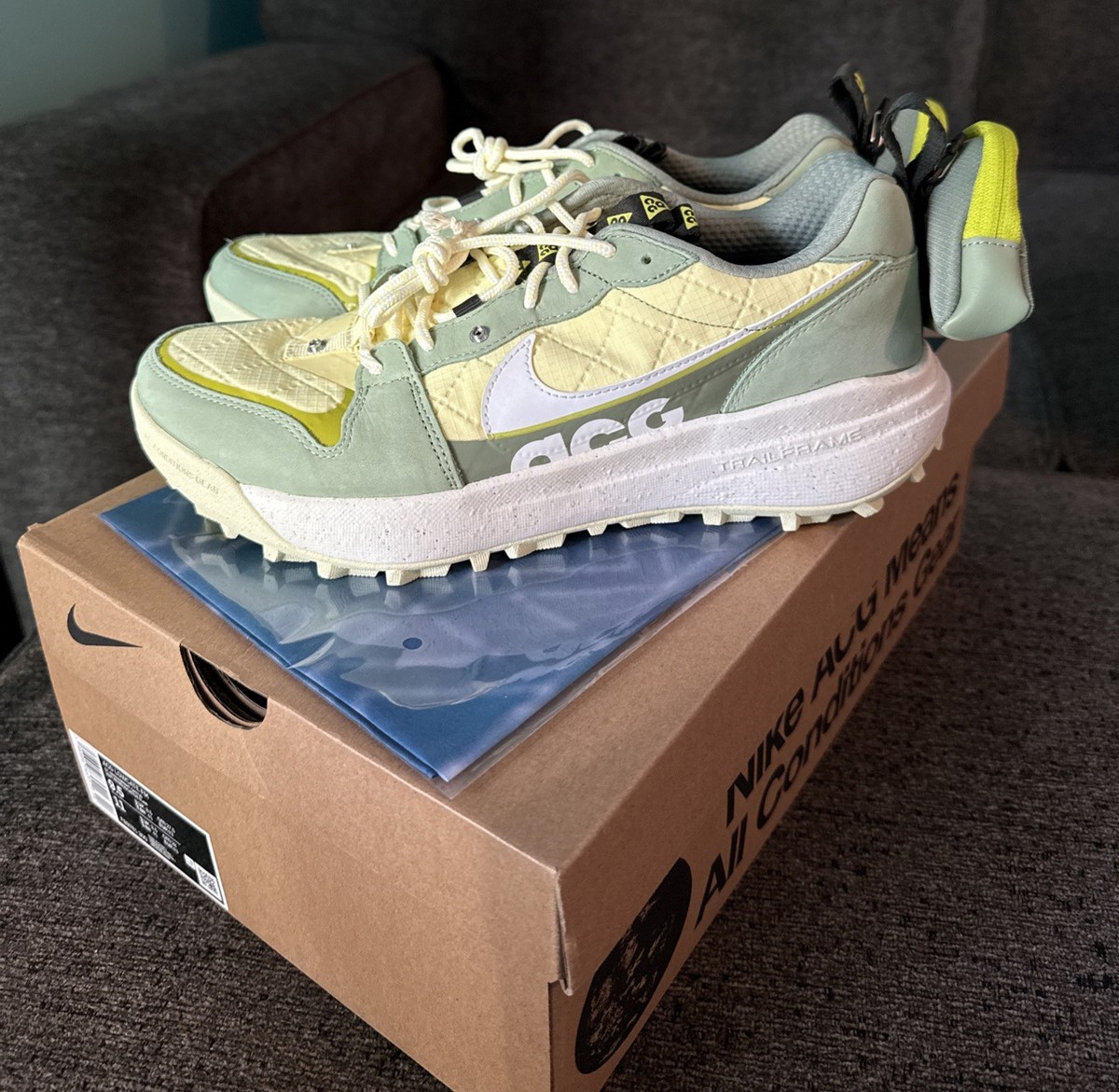 Size 9.5 - Future Movement x Nike ACG Lowcate Oil Green for  display picture 2