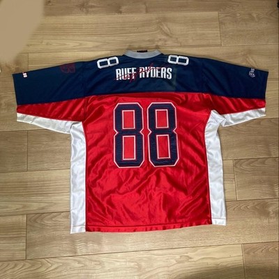 Ruff ryders ゲームシャツ Ruff Ryders Game Shirt Football Jersey color Red Navy size 2XL