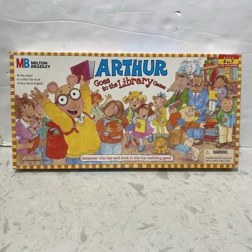 Arthur Goes to the Library Game 100% COMPLETE Milton Bradley Vintage 1996
