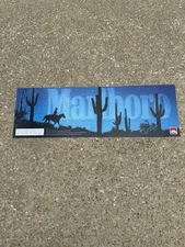 Marlboro Cigarettes Sign Store Display Header Rack Topper 24.5”x8” Vtg 2002