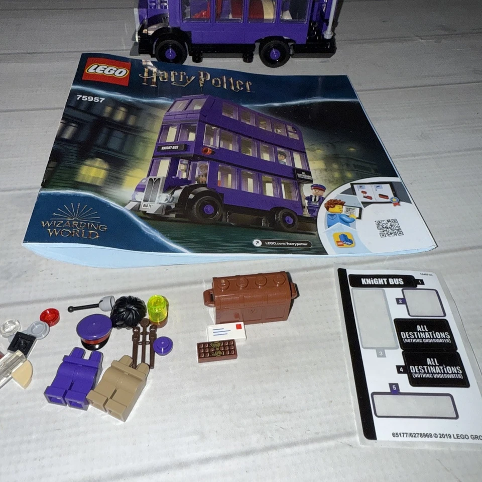 LEGO 75957 Wizarding World Of Harry Potter The Knight Bus See Photos Incomplete - Image 4 of 4