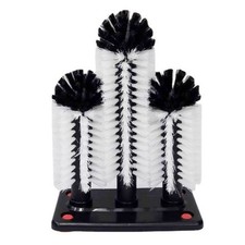 Spazzola tazza 3 setole bar bicchiere vetro lavatrice lavavetri plastica