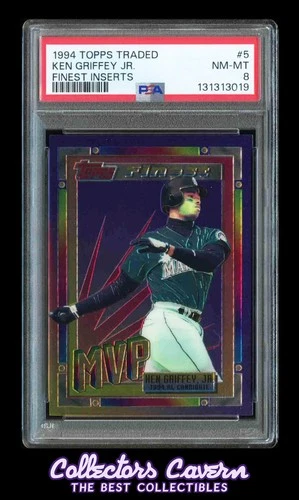 1994 Topps Traded Finest Inserts #5 Ken Griffey Jr PSA 8 (NM-MT)