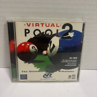 Virtual Pool 2 CD-Rom, The Ultimate 3D Pool Simulator - PC Game, 1997