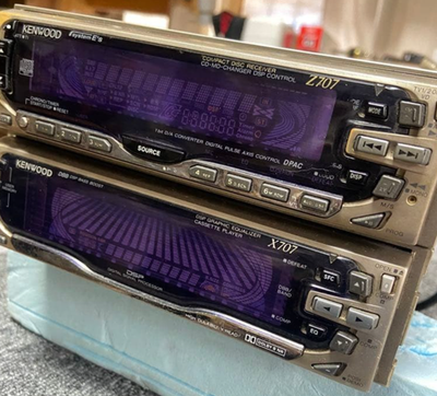 Kenwood Graphic Car Stereo Audio X707 / Z707 set Cassette CD
