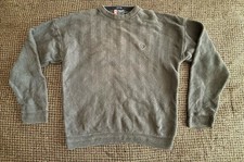 Vintage Chaps Ralph Lauren Sweater Herringbone Hand Framed Gray Men's Size XL