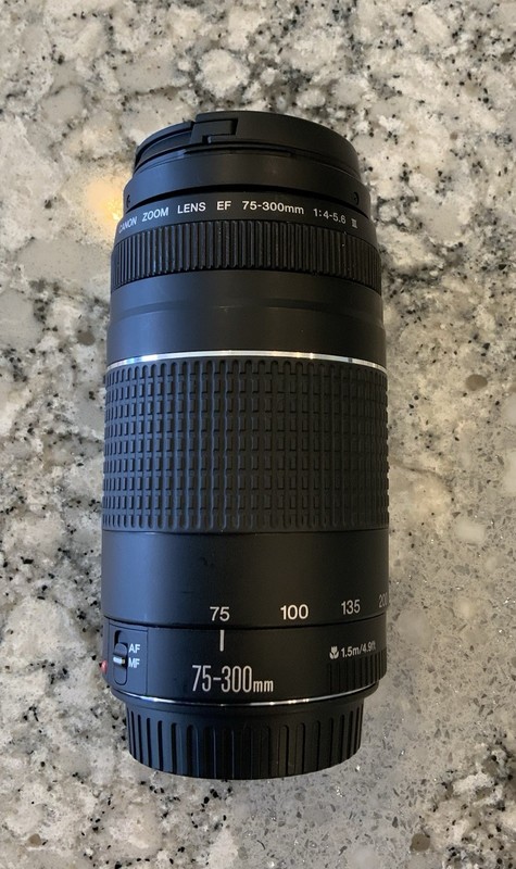Canon 75-300mm EF f1:4-5.6 II USM Telephoto Zoom Lens AF/MF