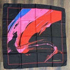 Vintage 90's NWOT Avon Billie Dee Williams Undeniable 100 Silk Scarf Abstract