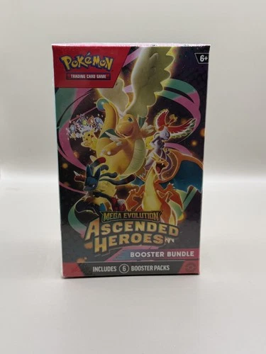 Pokemon Mega Evolutions Ascended Heroes Booster Bundle - FACTORY SEALED