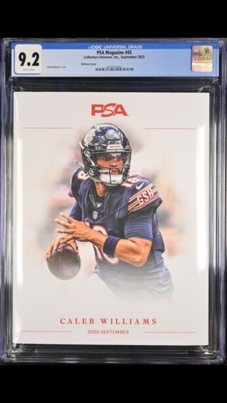 Caleb Williams PSA Magazine CGC 9.2 September 2025 Vol #45 Chicago Bears Heisman