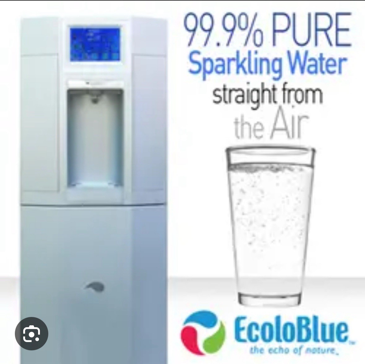 EcoloBlue 30 Atmospheric Water Generator- Make Water From Air-Working Condition