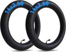 2-Pack 14x2.50 Inner Tube 14 Inch Inner Tube Bent Valve Stem