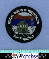 SAN FRANCISCO FBI SWAT (Subdued) CALIFORNIA Shoulder Patch TRAIN TROLLEY CAR 8E