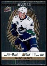 2020-21 Upper Deck Allure Diagnostics Quinn Hughes Vancouver Canucks #D12