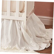 Boho Bohemian Girl Baby Nursery Crib Farmhouse Chic 100 Washed Cotton Ruffle