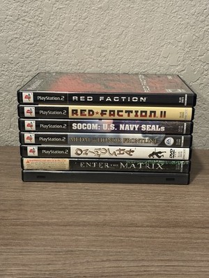 PlayStation 2 Game Lot Of 6: Red Faction 1 & 2, SOCOM, Medal of Honor  Tested