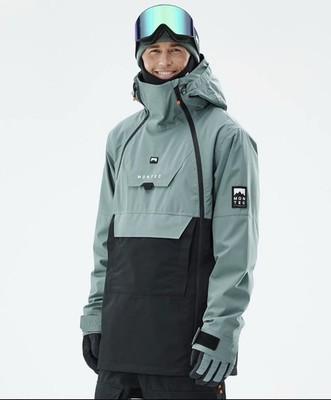 Montec Doom Insulated Ski Jacket Men's Atlantic/Black Size M Hooded Windproof