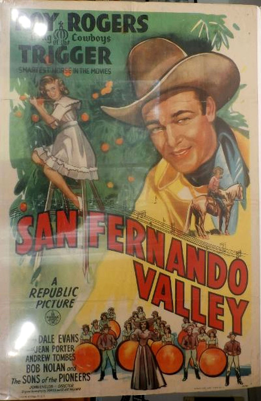 Roy Rogers - San Fernando Valley Movie Poster -   1944