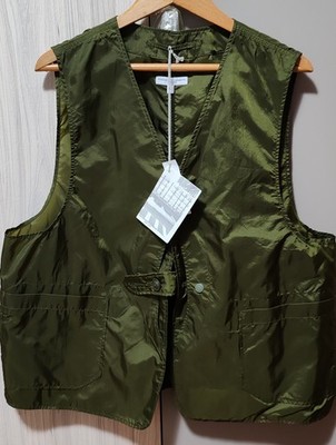 Jagdweste aus Micro-Ripstop Nylon-Olive /Engineered Garments New York Gr:L
