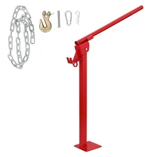 Post Puller, 43.3 X 5.9 X 5.9 in, Heavy Duty Fence Jack with Long Lifting Chain