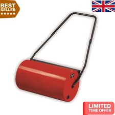 Durable Garden Lawn Roller - Easy Fill Coated Metal Drum for a Bump-Free Finish