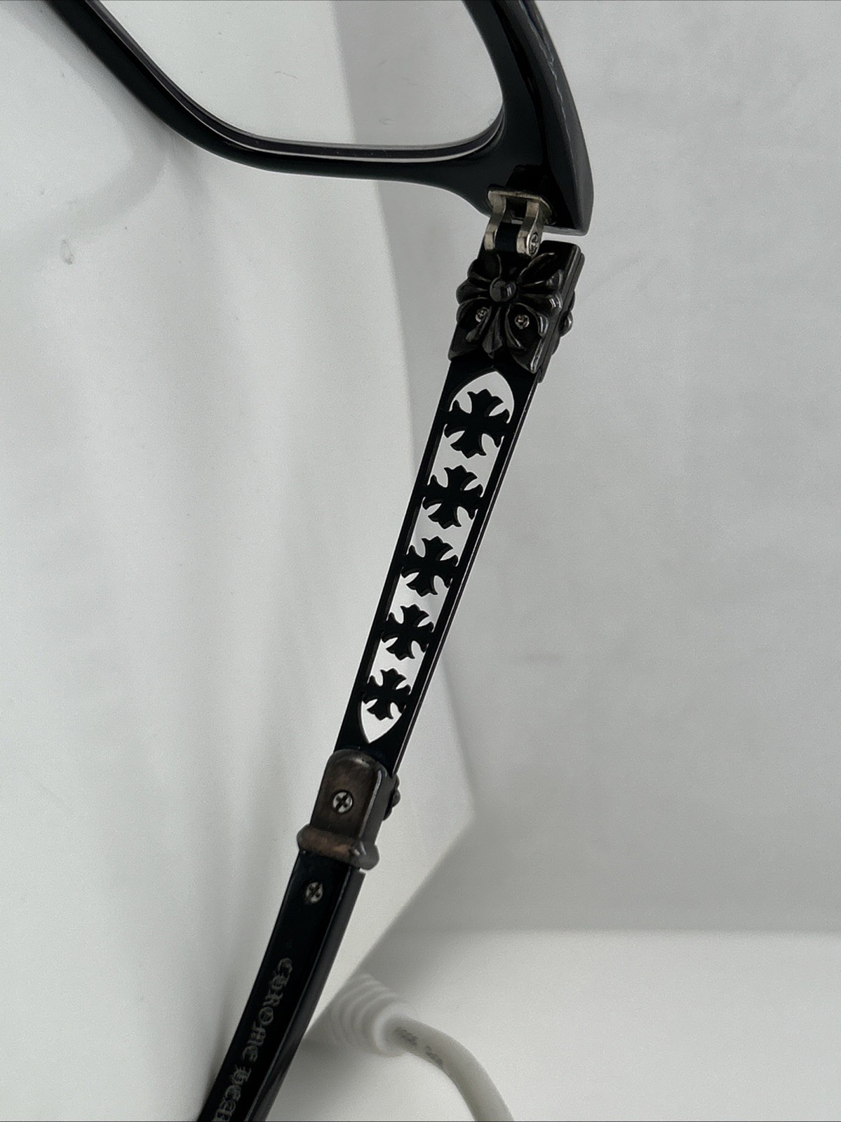 Chrome Hearts Instabone Black Plastic Clear Lens Glasses thumbnail 12