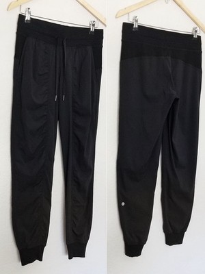 Lululemon Dance Studio Mid-Rise Drawstring Jogger Full Length Black Size 6 $118