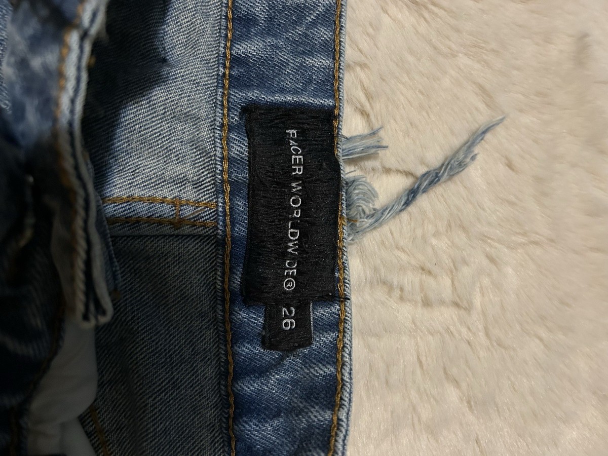 Racer Worldwide Definitive Patch Jeans Blue Size 26 Unisex | eBay