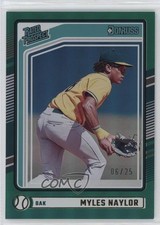 2024 Panini Donruss Rated Prospects Teal 6/25 Myles Naylor #196 0e4z