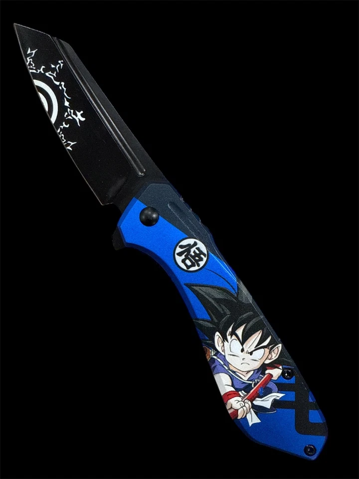 Anime themed Spring Assisted Pocket Knife - Collectible Anime Design Edc pF85A - Изображение 3 из 3