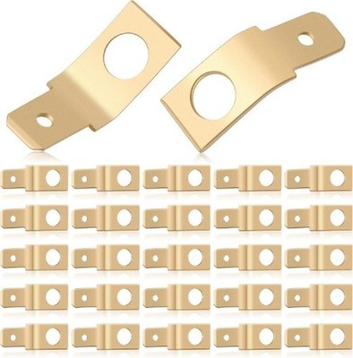 25 Pcs Solderless Quick Disconnect Adapters Non Insulated 1/4 Male Tab 10 Stud