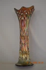 Fenton carnival glass April Showers 11  inch vase-----amethyst