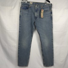 Levi  s 502 Regular Taper Stretch Jeans Men  s 36x34 Light Wash NWT