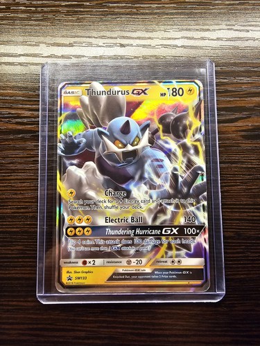 Thundurus GX SM133 Black Star Promo - Sun & Moon - Pokemon Card