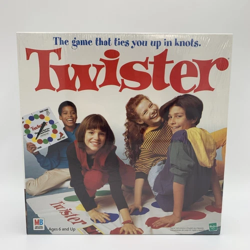Vtg 1998 Twister Board Game Milton Bradley Hasbro Sealed New Ages 6+ Free Ship