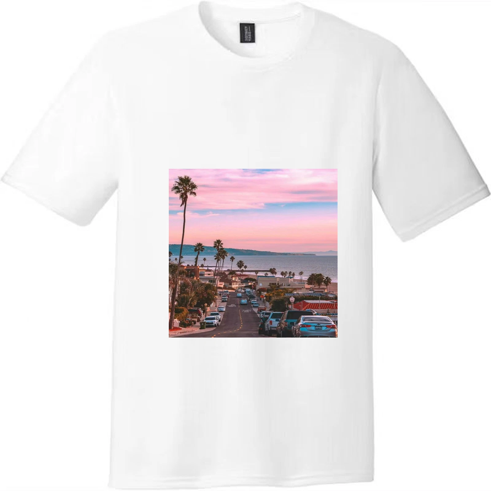 LA California Coastal Sunset & Pier Scenes Unisex T-Shirts