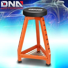 Heavy Duty Metal Mechanics Seat Creeper Garage Shop Stool Work Chair w/ Tray Red