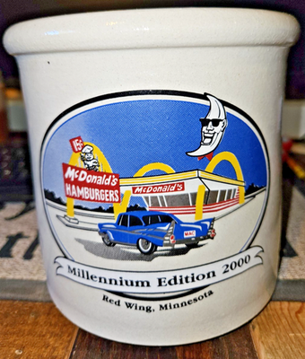 RED WING MCDONALDS Crock 2000 Red Wing MN Millenium edition