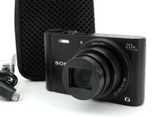  N MINT SONY Cyber-shot DSC-WX350 Black Digital Camera English OK  2076