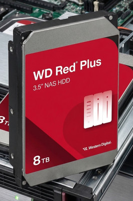 Western Digital WD Red Plus 8TB WD80EFPX HDD Festplatte Sata 3,5'' 5640RPM 256MB