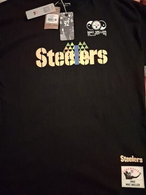 Mitchell & Ness Mac Miller Blue Slide Park Pittsburgh Steelers S/S NWT Rare