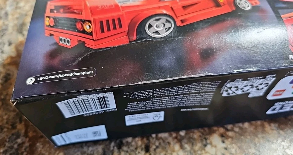 乐高速度冠军:法拉利 F40 超级跑车 (76934) 全新未拆封损坏盒 — 第 4/4 张图片