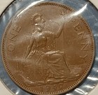 1947 Great Britain One Penny. AU or better. Excellent Details. — photo 2