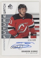 2019-20 SP Authentic Future Watch Rookies 374/999 Brandon Gignac #164 Auto 0y3