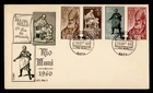 DR WHO 1960 SPANISH RIO MUNI FDC STAMP DAY SEMI POST COMBO M76509