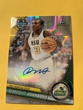 2023-24 Bowman University Chrome Diamond Johnson Lava Rookie 037/199 RC AUTO