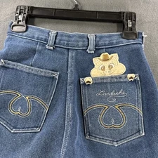 Lardashe Women's High Rise Jeans Cut Off Shorts Hogg Wyld Vintage Sz 8 Oink Inc